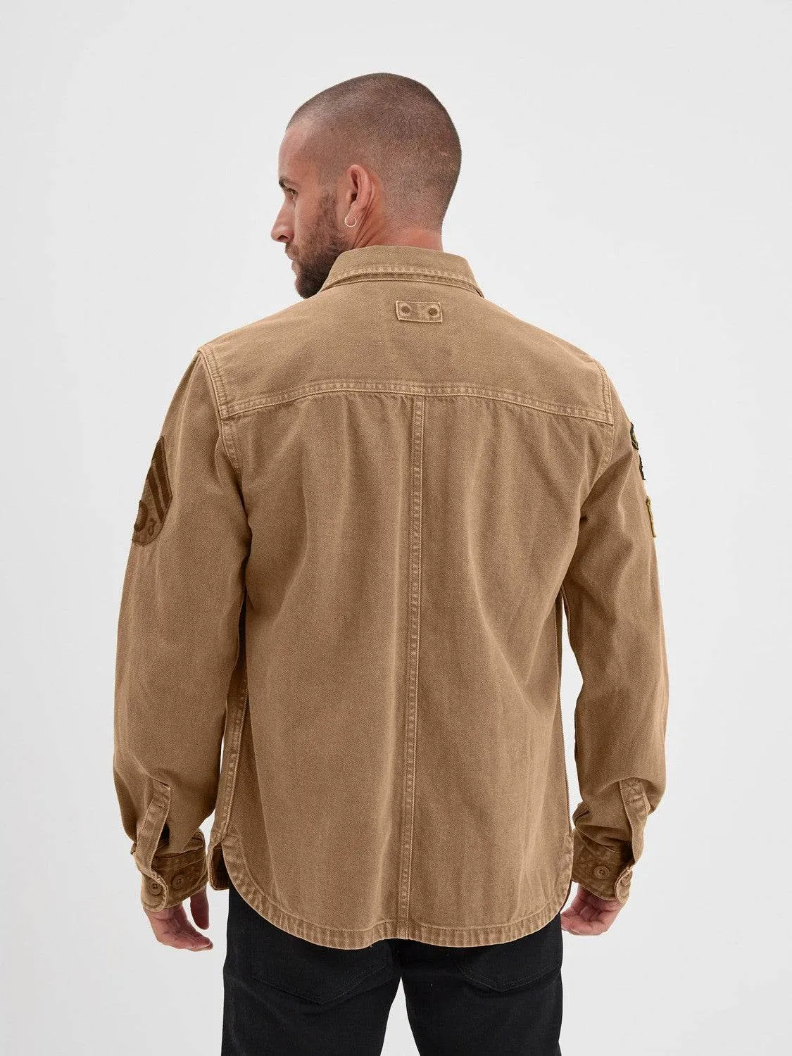 DAYTONA Melhart chemise militaire surchemise coton beige