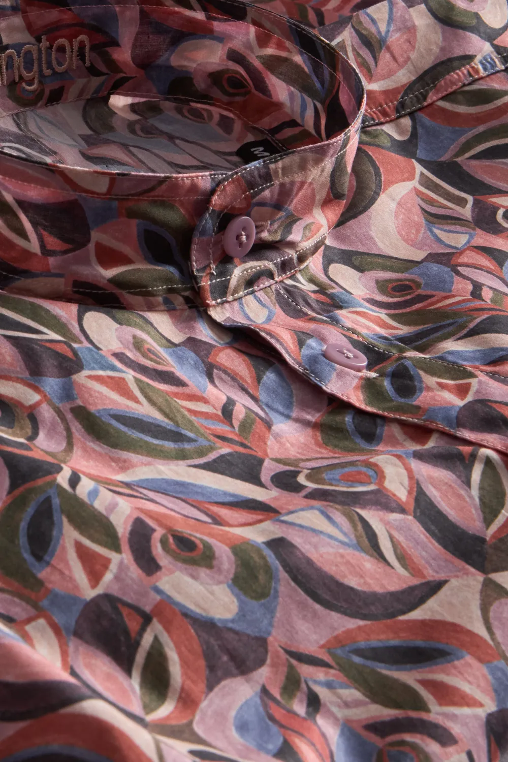 Hollington chemise coton Liberty rose col mao XXL