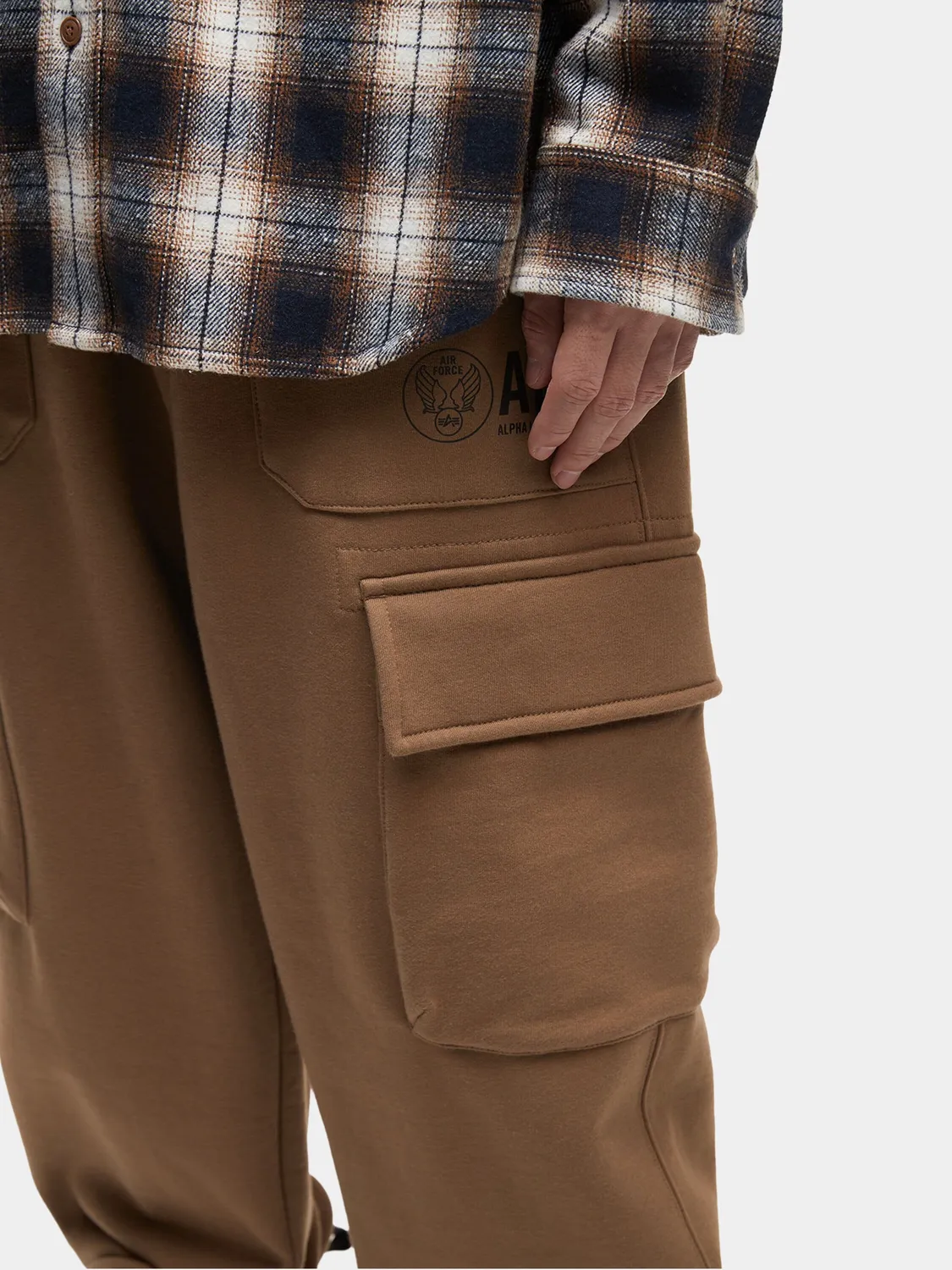 Alpha Industries UNFRM Cargo jogging molleton tan poches