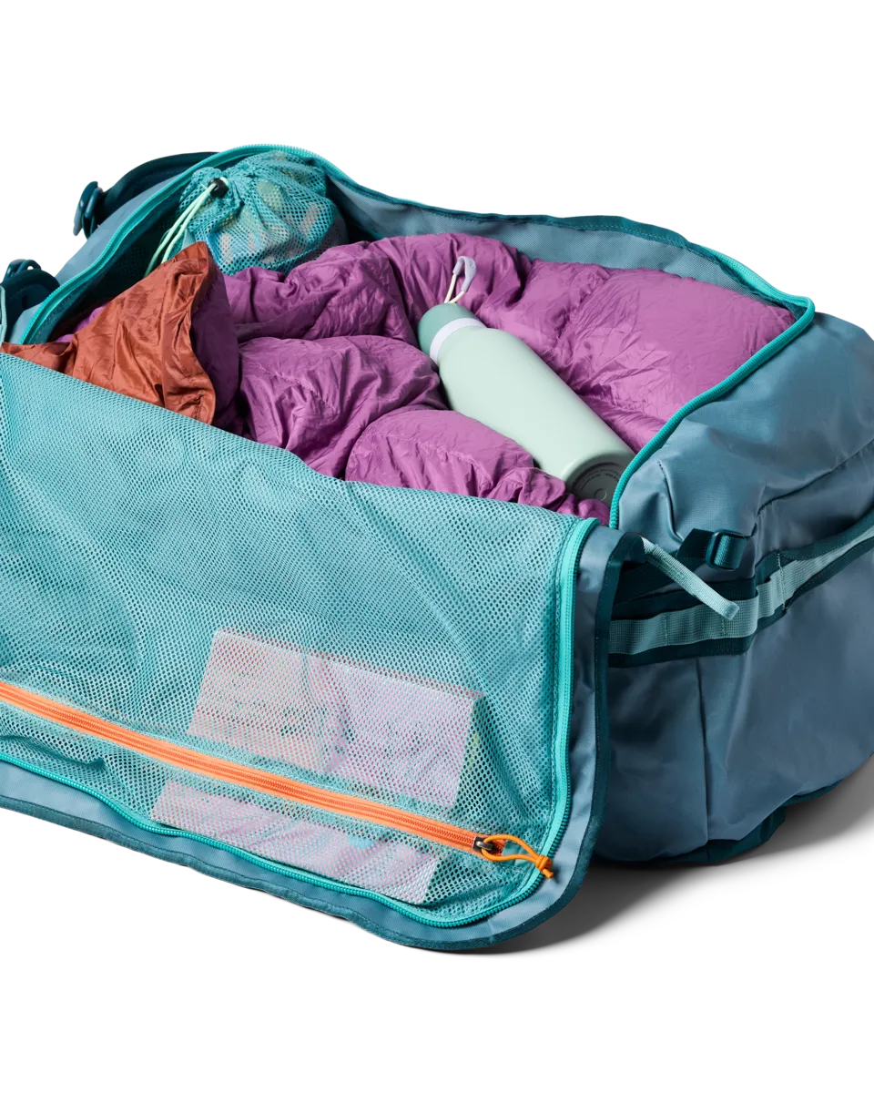 Cotopaxi Allpa Getaway 100L duffel Blue Spruce robuste