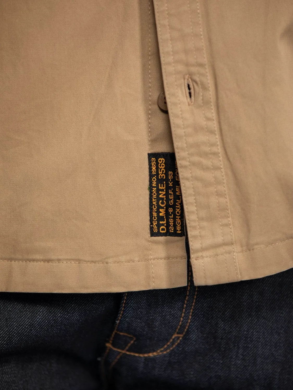Daytona Comdrill surchemise worker homme Beige serge coton