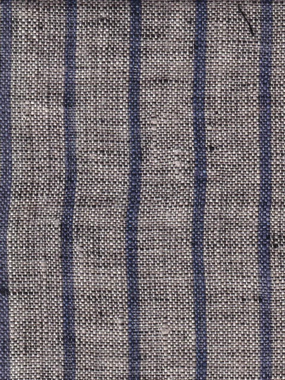 Hollington toile grège rayures tissu 5 m pur lin