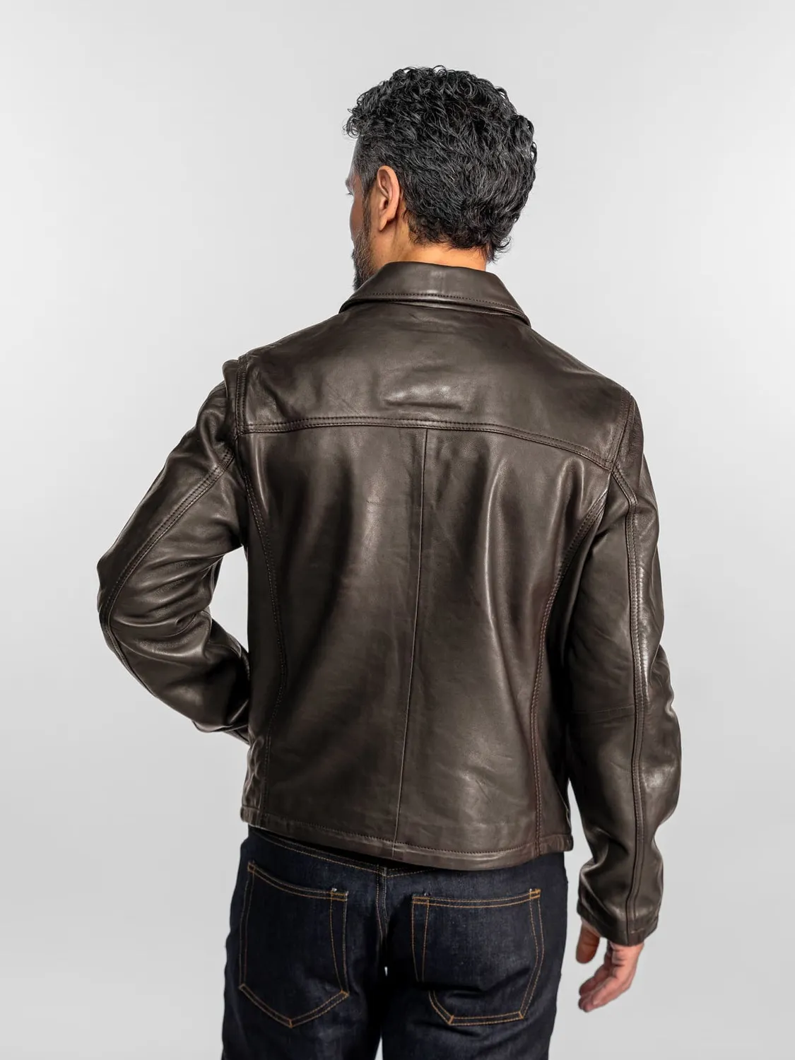 DAYTONA Polis blouson cuir homme noir mouton