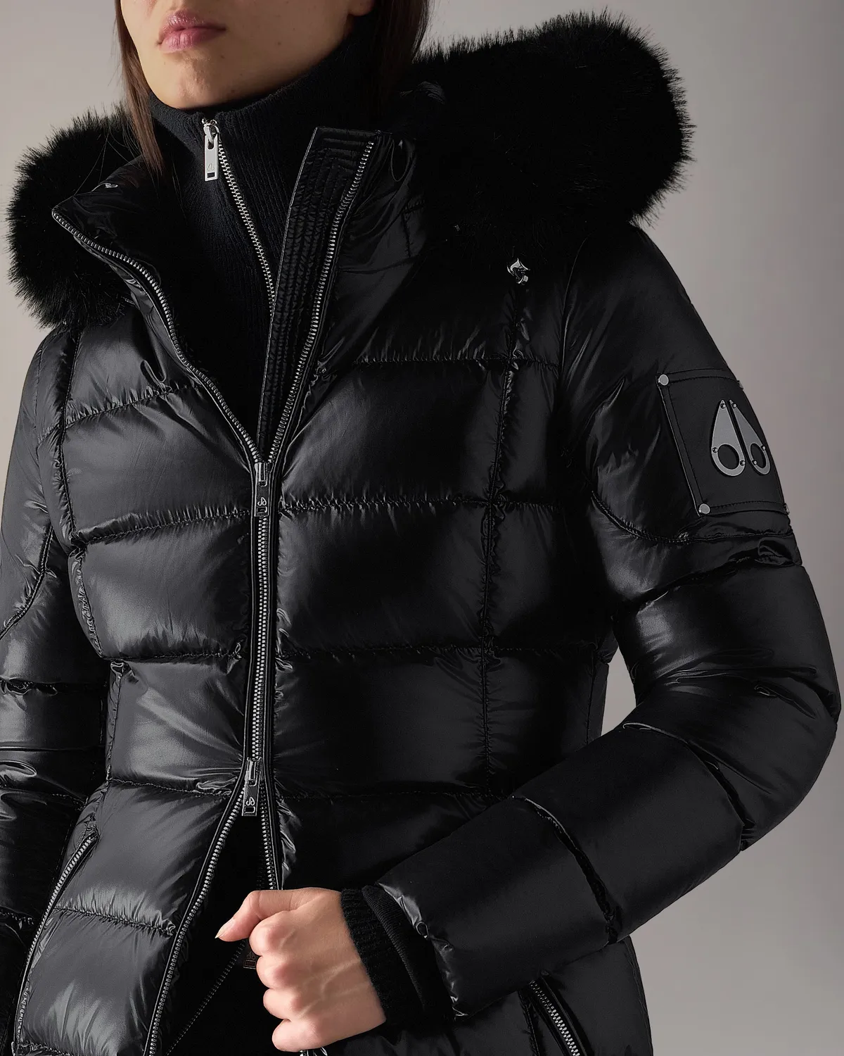 Moose Knuckles Celestia 3Q doudoune Black brillante