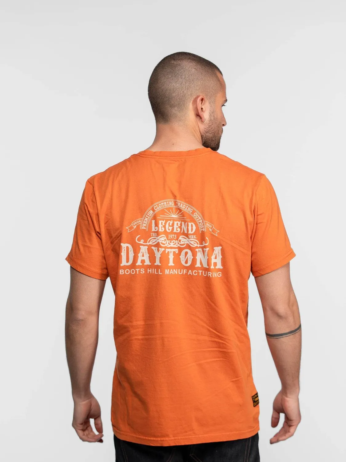 DAYTONA Donell t-shirt vintage coton bleu algiers