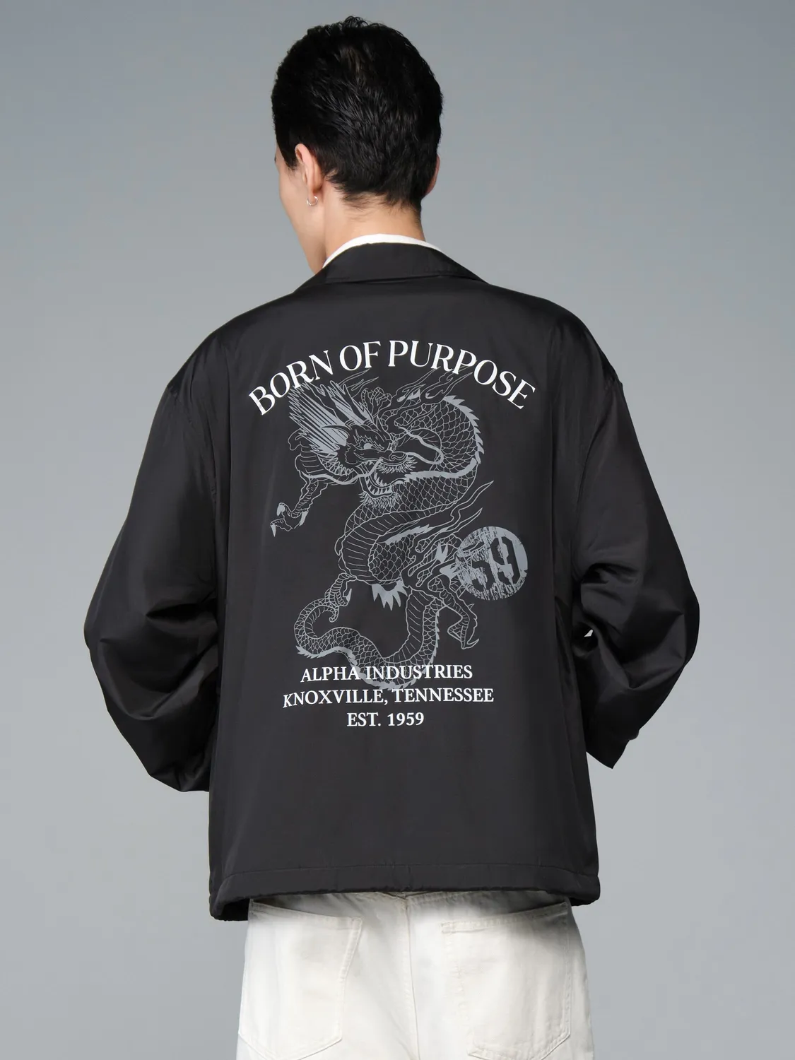 Alpha Industries Hampton Dragon veste coach noir