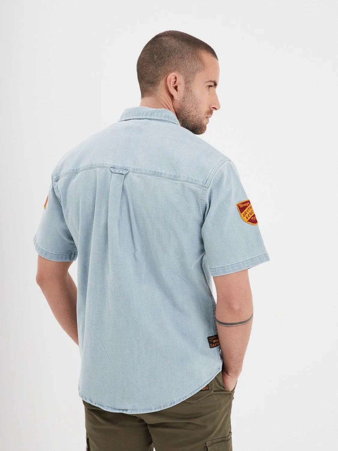 DAYTONA Boroughs chemise denim bleu délavé