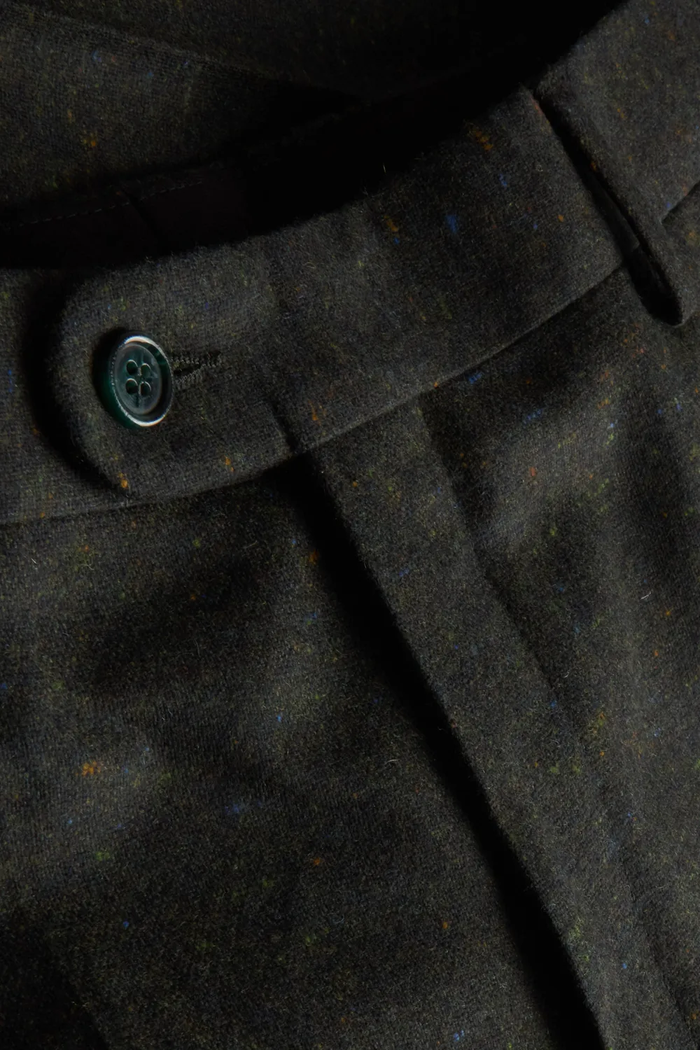 Hollington Siza coupe ajustée pantalon tweed vert taille 42