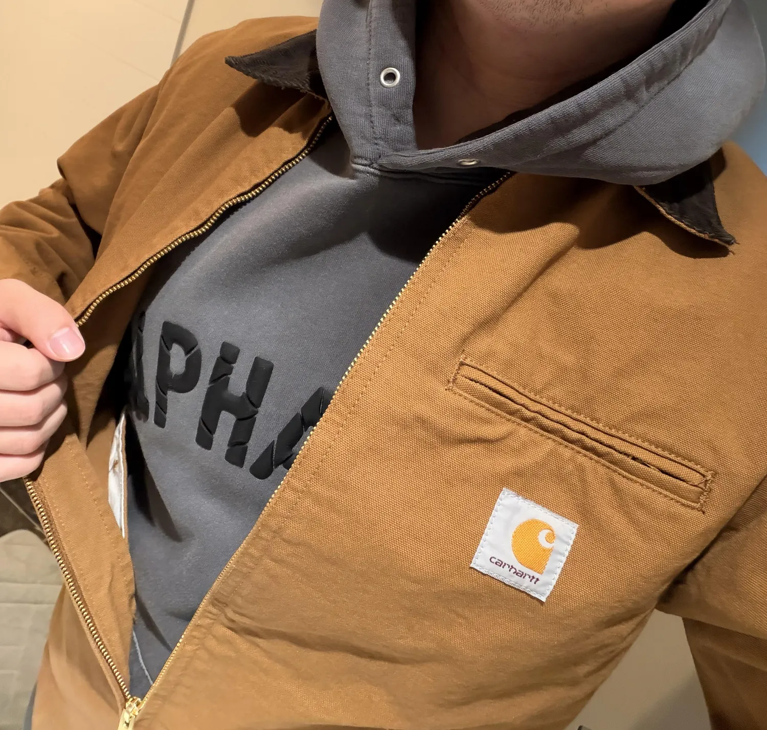 Alpha Industries UNFRM Washed hoodie sweat délavé