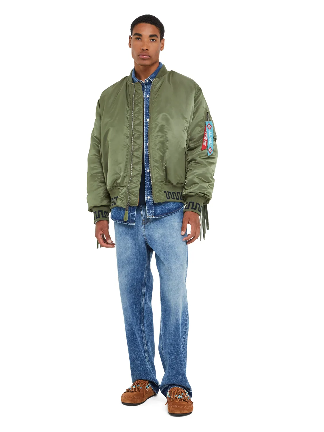 Alpha Industries Alanui MA-1 blouson sage patchwork