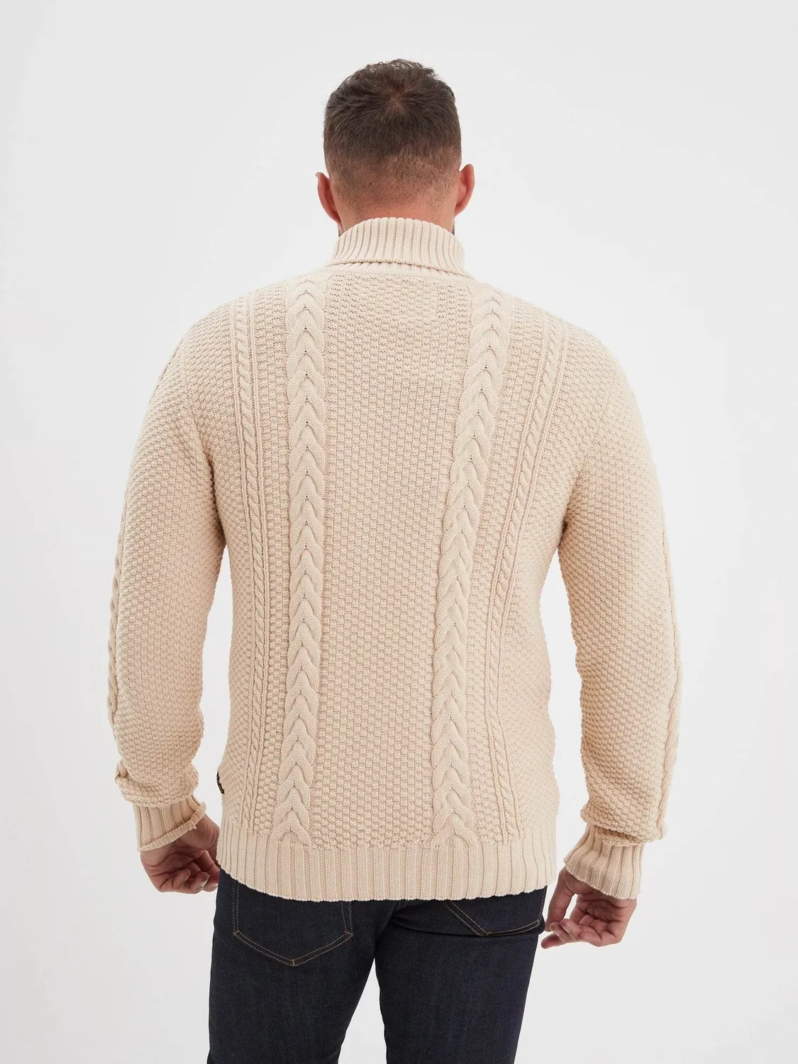 DAYTONA Lander pull col roulé homme 100% coton