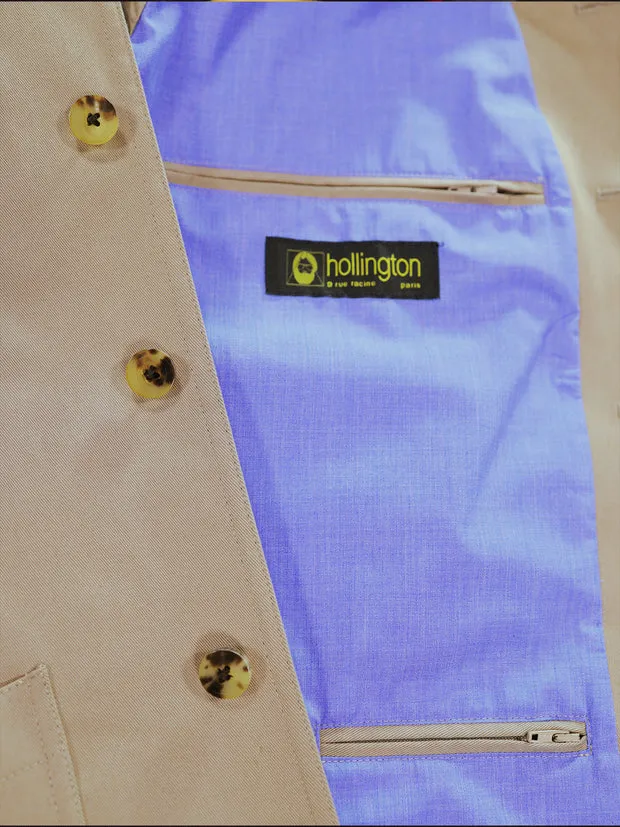 Hollington Lyon Carpenter veste coton sable stretch