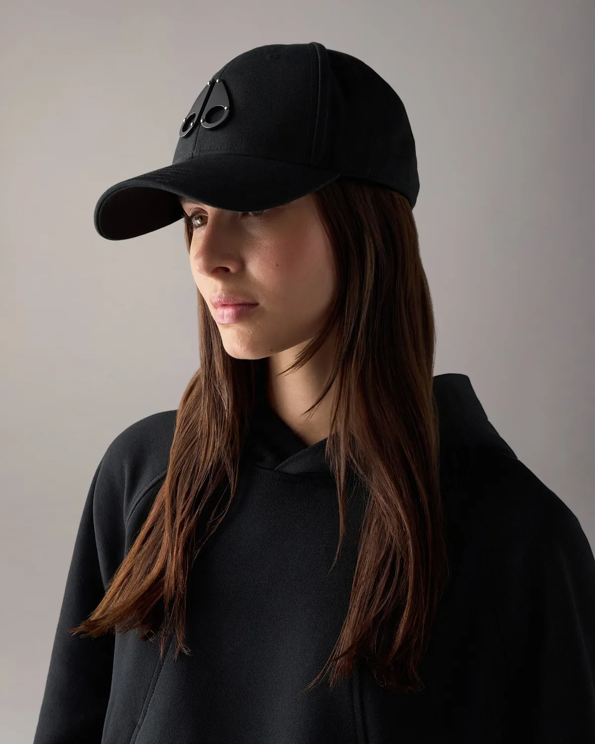 Moose Knuckles Logo Icon casquette baseball noir coton