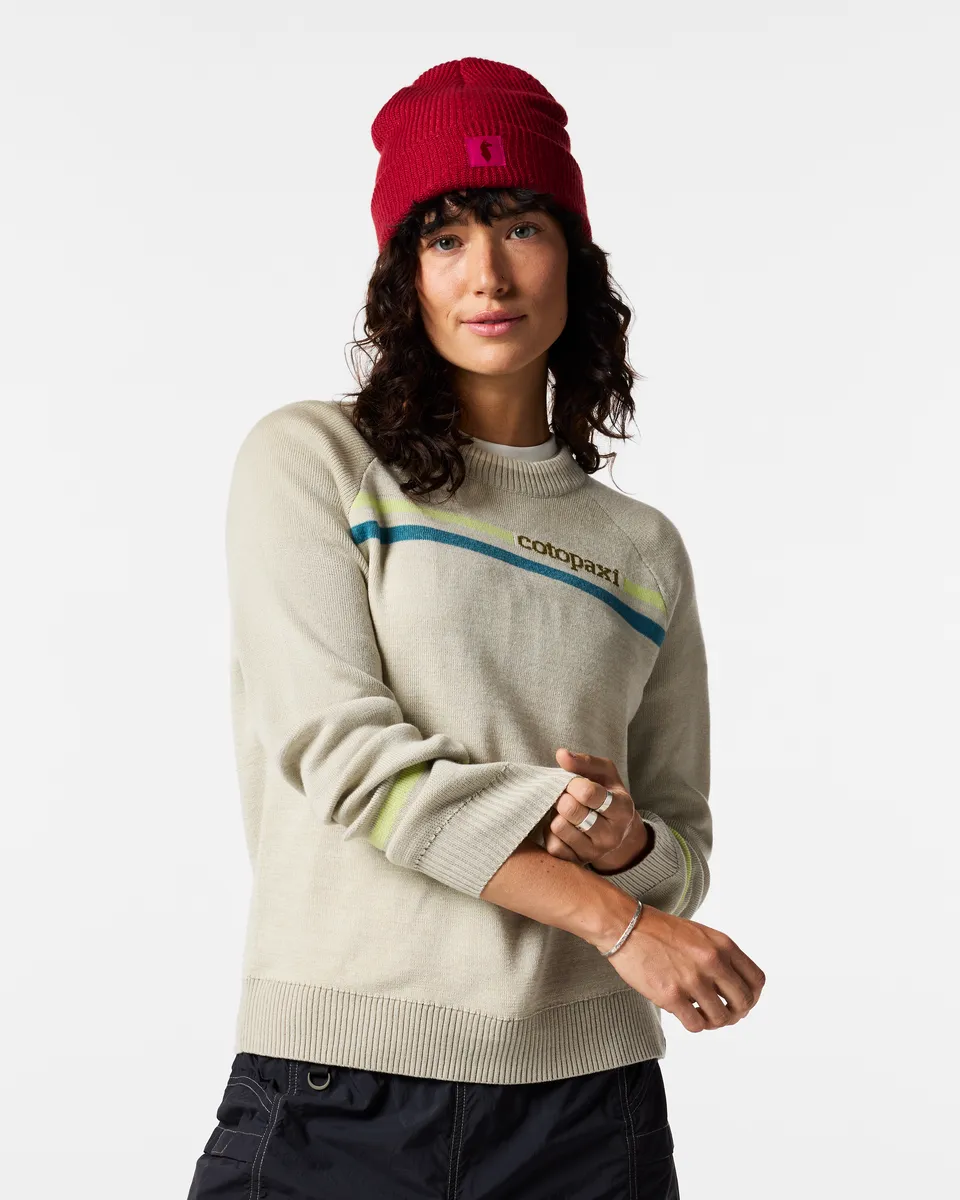 Cotopaxi Crew pull tricot femme Chalk tricoté