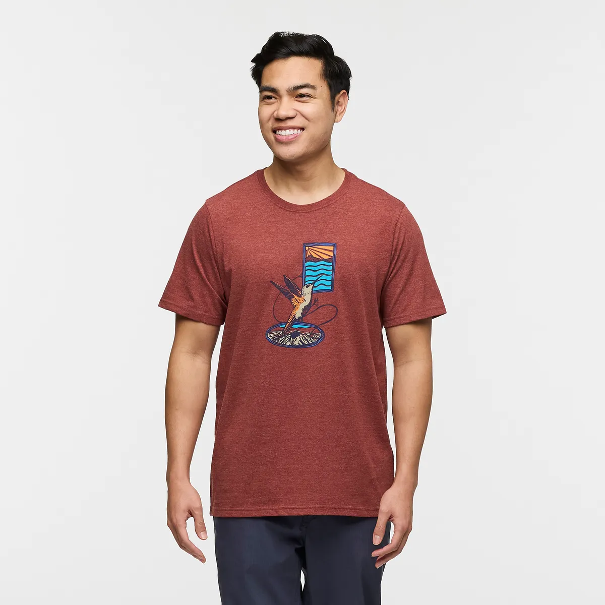 Cotopaxi Topa T-Shirt t-shirt homme Rusty coton bio