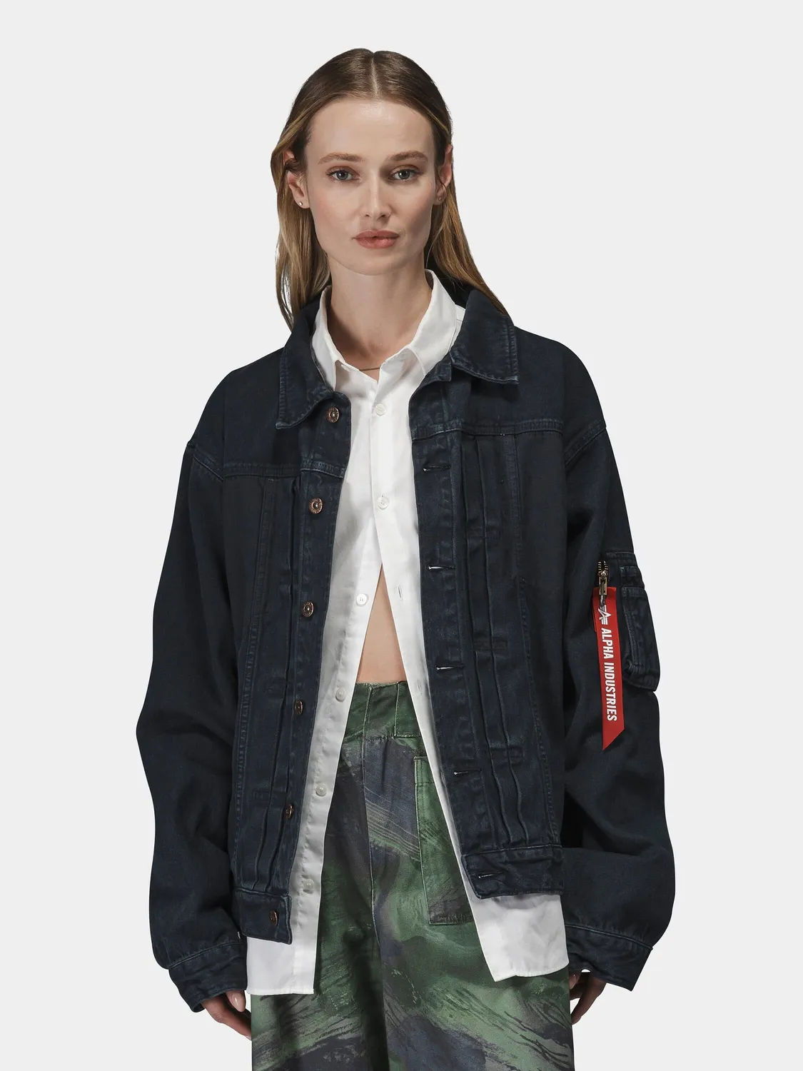 Alpha Industries CTN Work surchemise Replica Blue coton