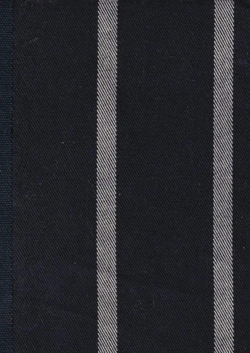 HOLLINGTON tissu toile coton noir rayures Corto Maltese 6 m