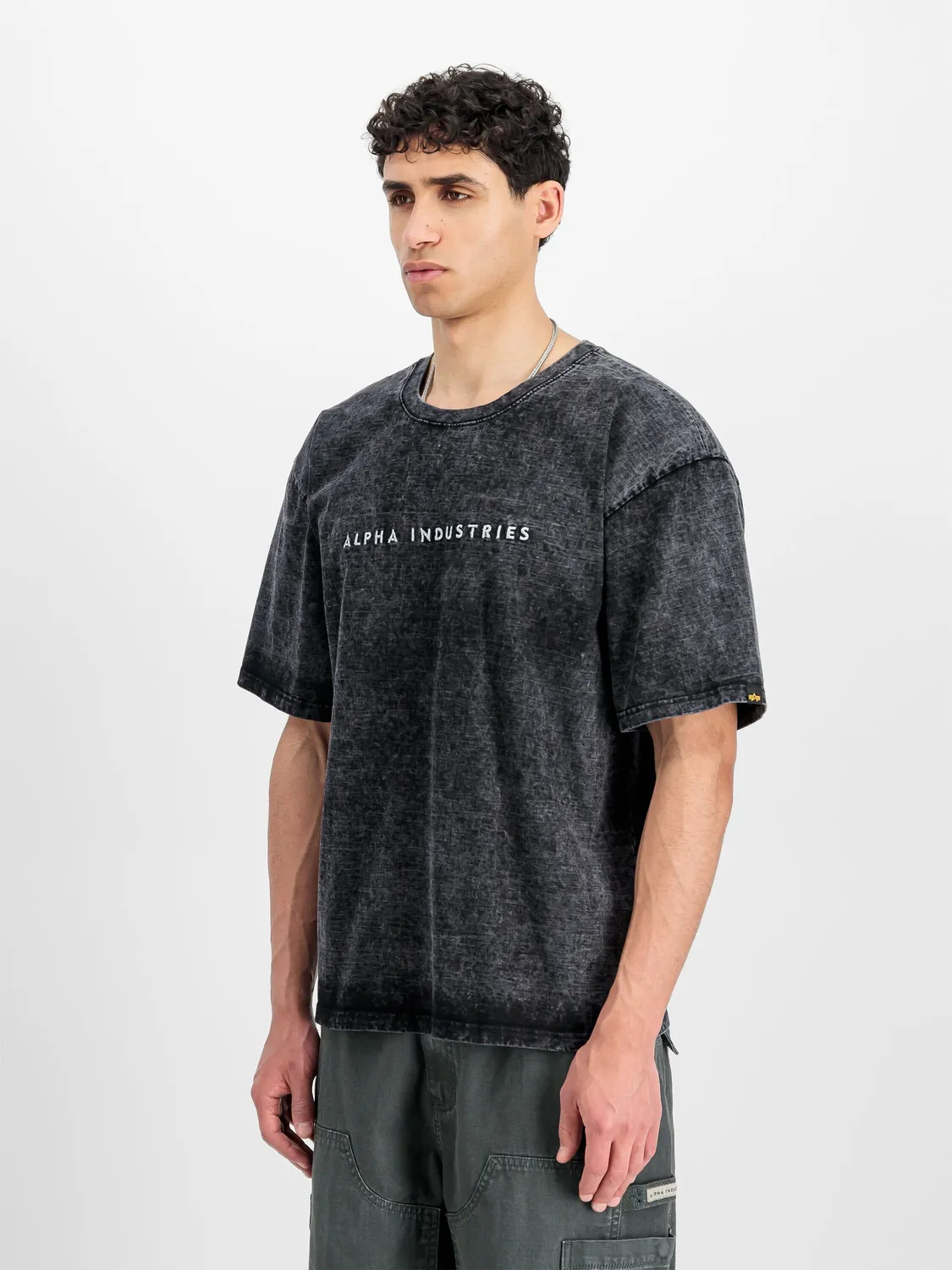 Alpha Industries Acid Logo t-shirt noir coton épais