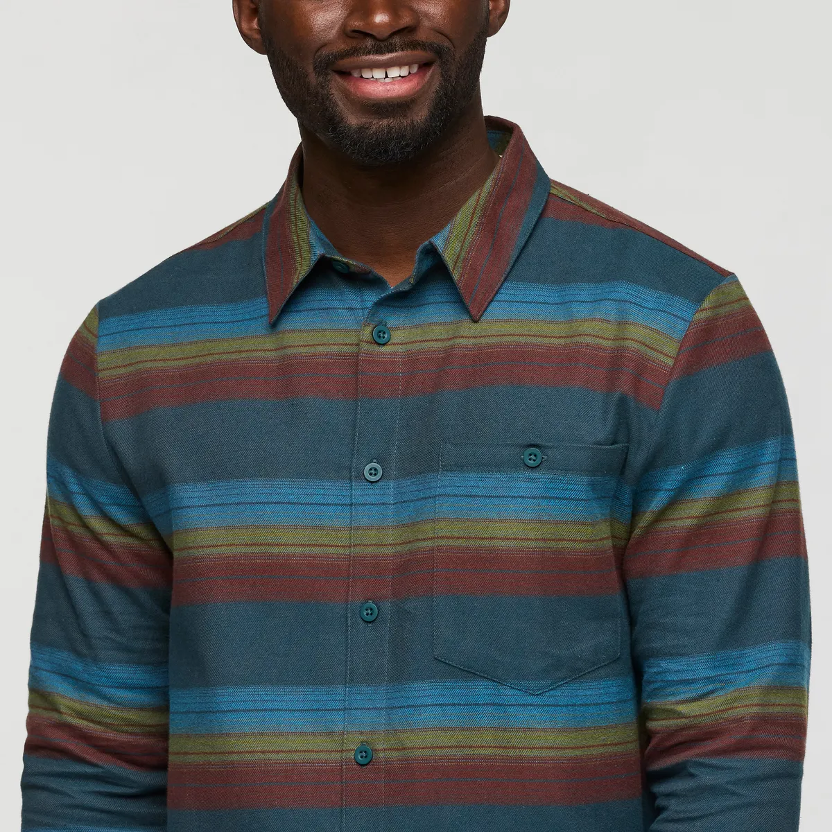 Cotopaxi Quedo chemise flanelle homme Coffee Plaid coton bio