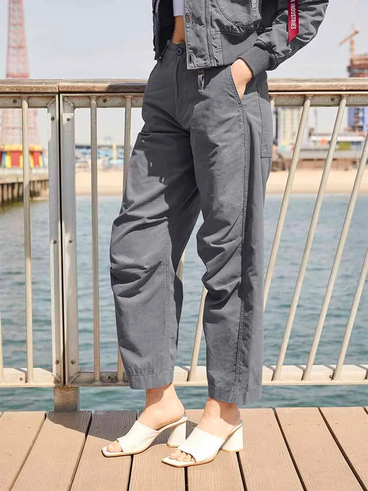 Alpha Industries Barrel Leg pantalon femme gris