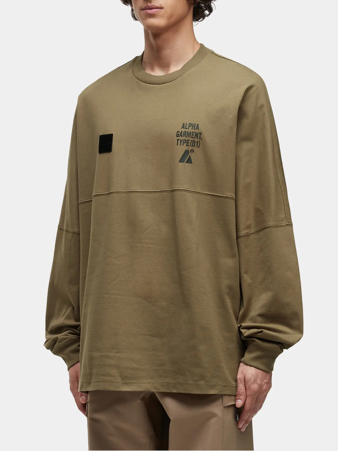 Alpha Industries UNFRM t-shirt manches longues TAN coton
