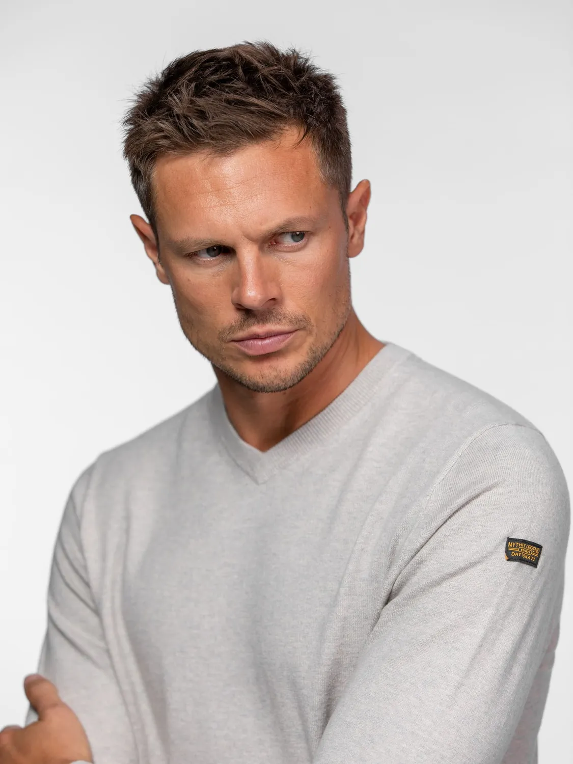 Daytona Ayulo pull homme beige cachemire coton