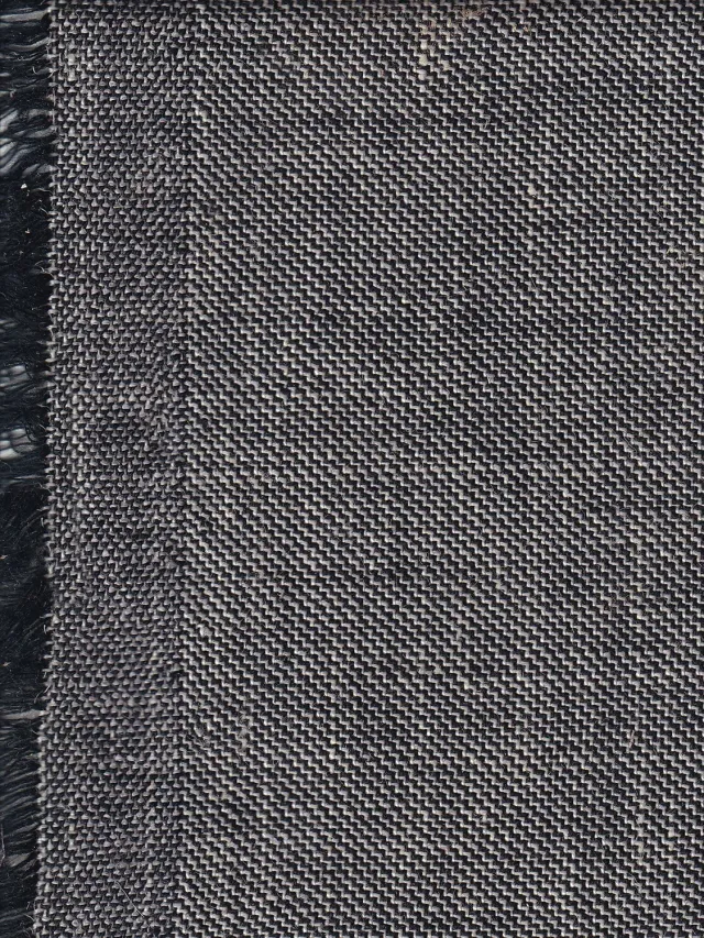 Hollington toile laine coton lin tissu gris bronze