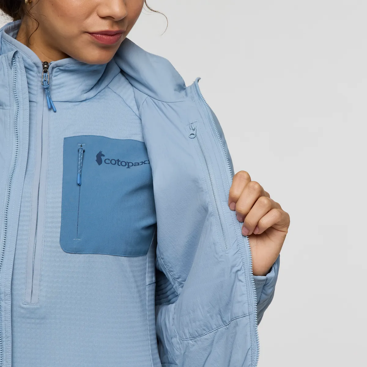 Cotopaxi Pacaya 2.0 veste isolante femme Iceberg laine