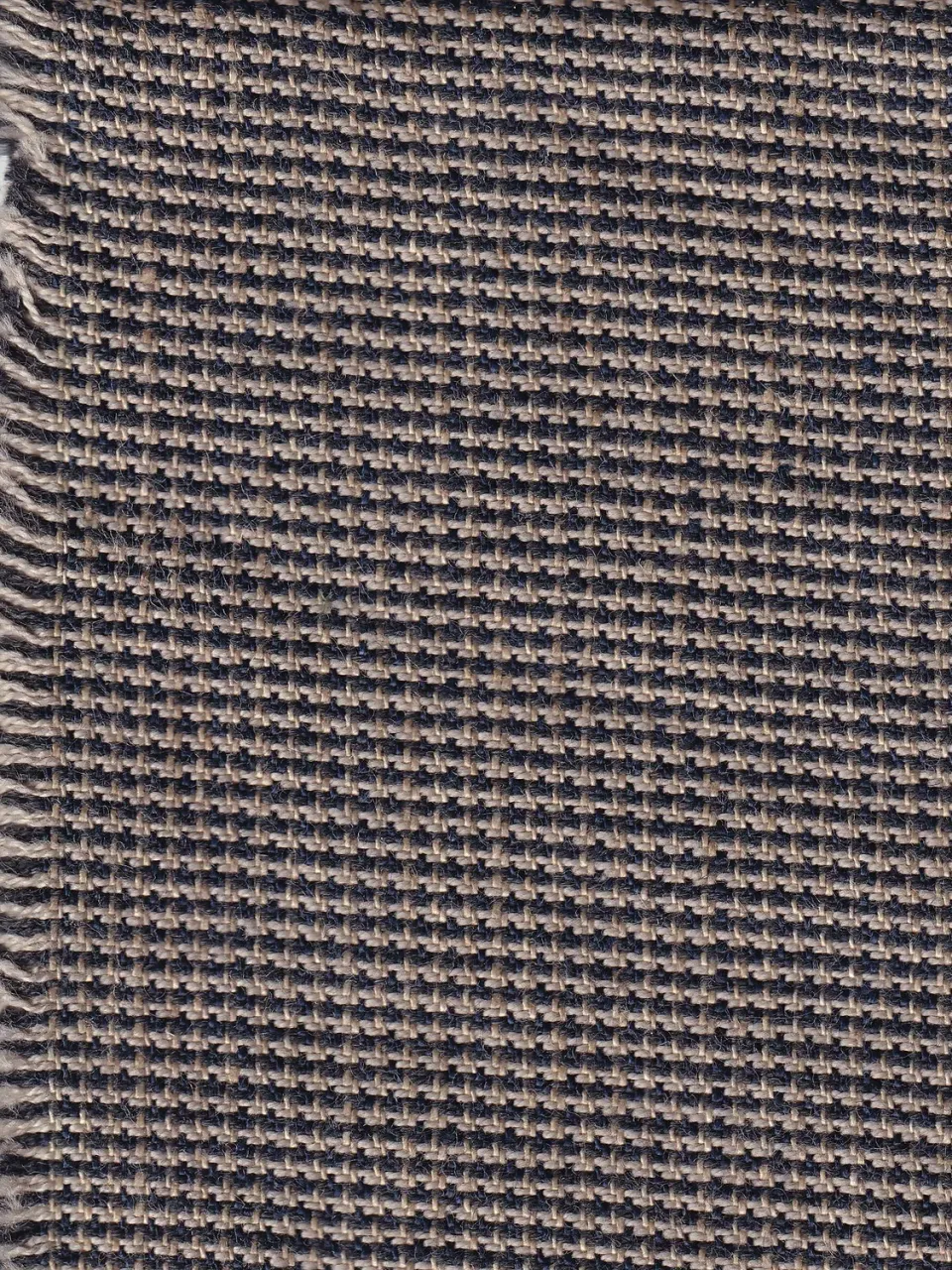 Hollington mini pied de poule tissu laine coton lin au mètre