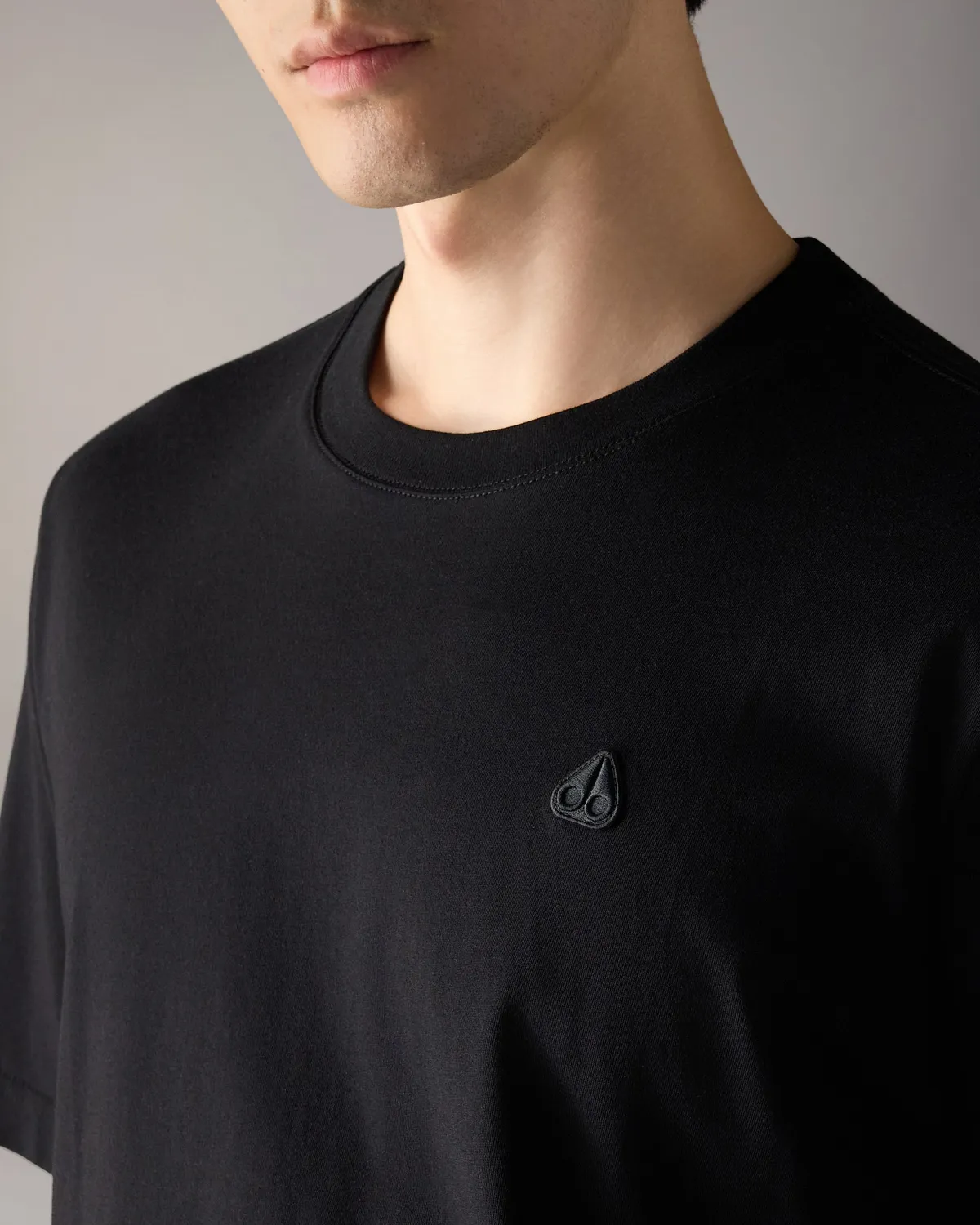 Moose Knuckles Yul Classic t-shirt noir col rond