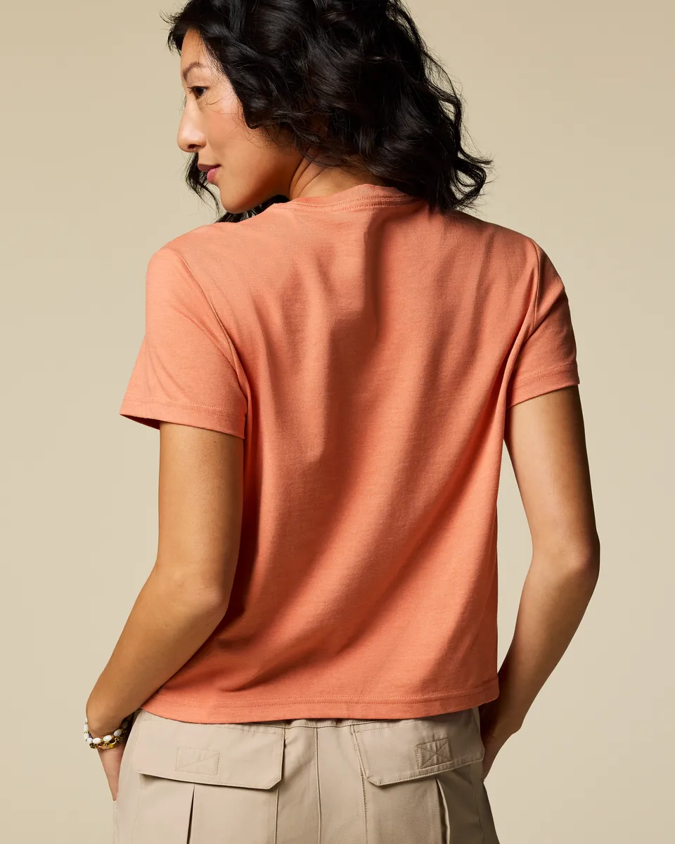 Cotopaxi Sunset Embers T-shirt femme Grapefruit coton