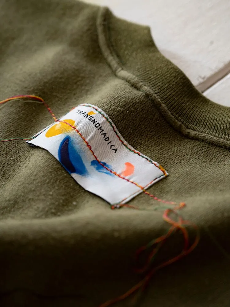 Transnomadica x Alpha sweat sage upcycle coton
