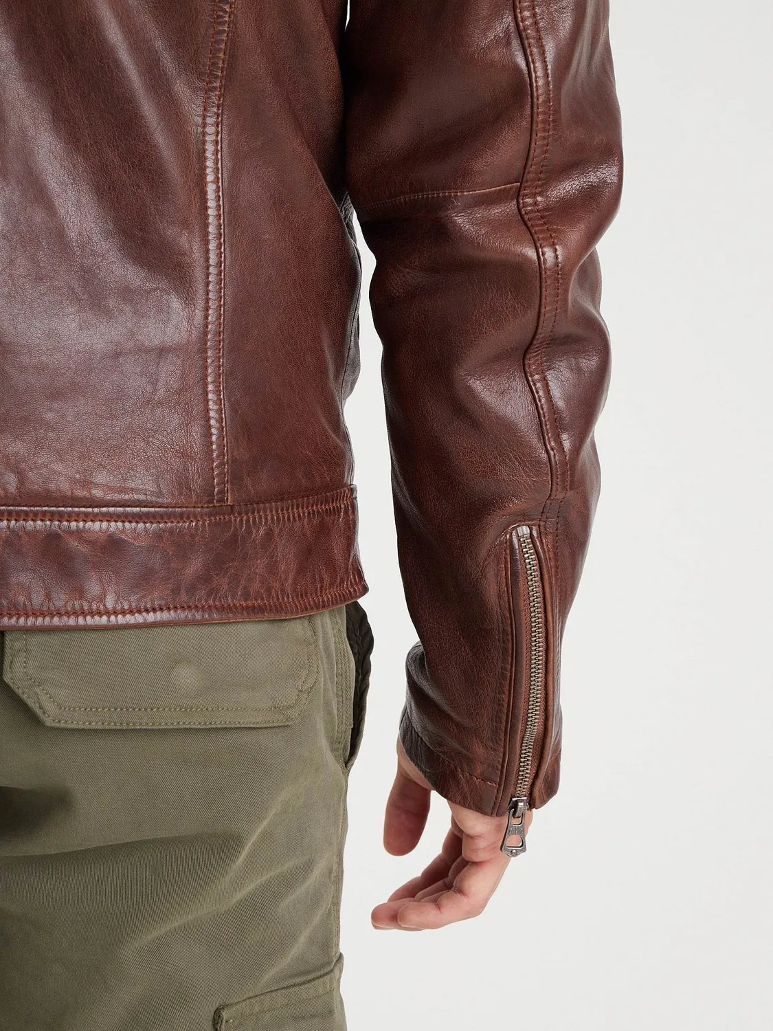 DAYTONA Platon blouson aviateur cuir agneau col mouton