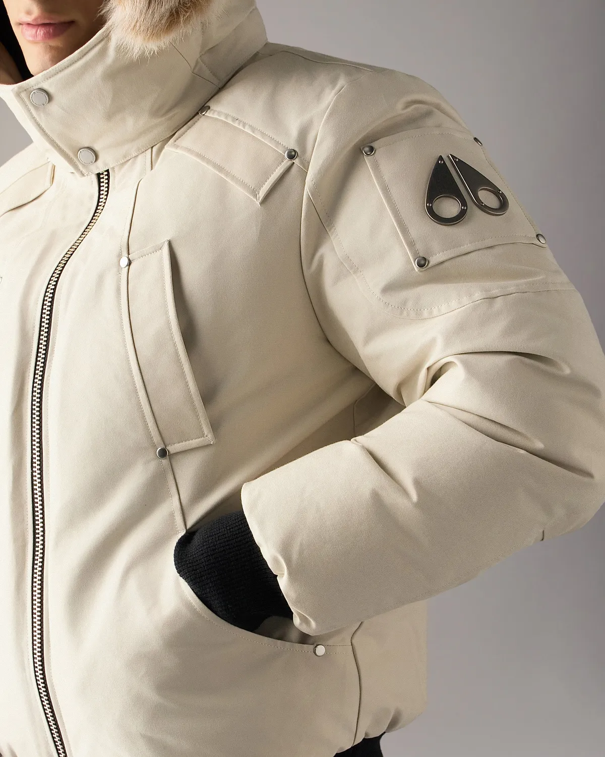 Moose Knuckles Originals Ballistic Down bomber albâtre bronze