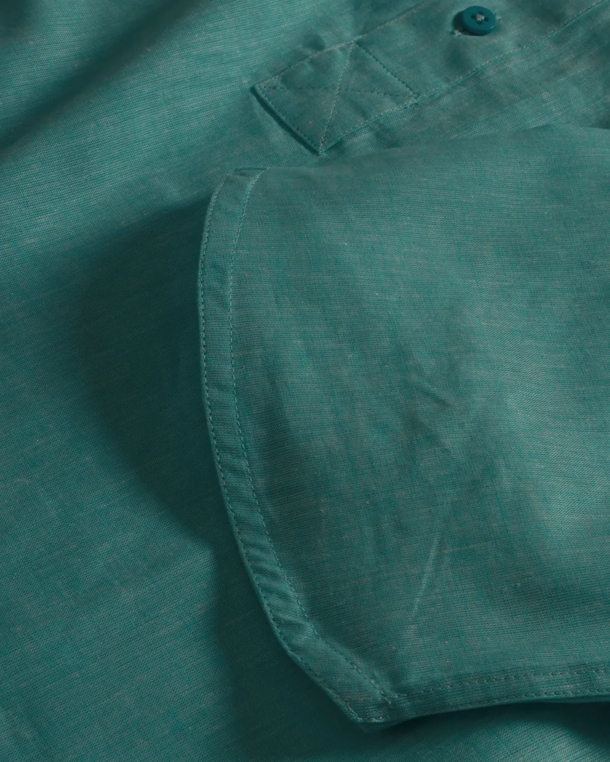 Hollington Deauville chemise lin coton menthe L
