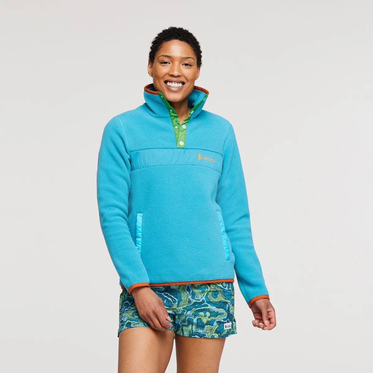 Cotopaxi Teca Fleece Pullover polaire femme Water Slide boutons
