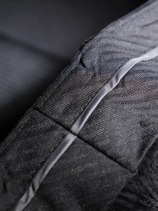 Hollington Siza pantalon ajusté velours laine noir