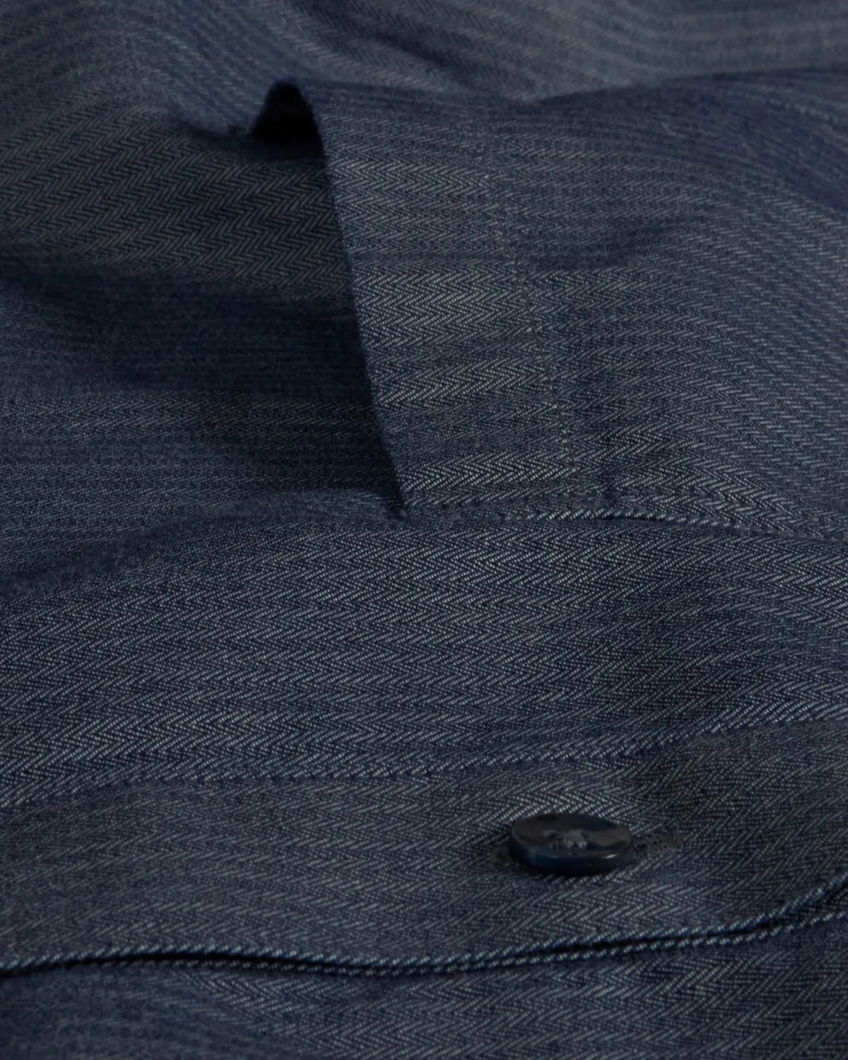 Hollington chemise mao denim chemise chevrons