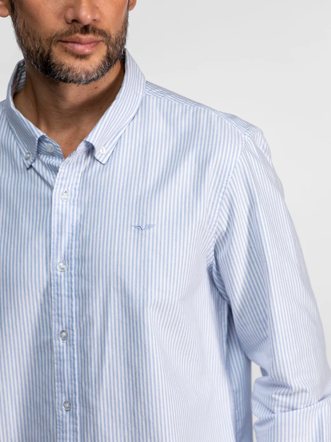 Daytona Shirof chemise oxford bleu clair
