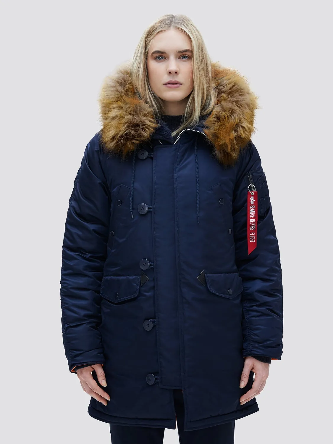 Alpha Industries N-3B parka femme noire grand froid