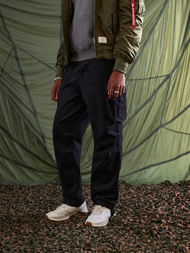 Alpha Industries M-65 pantalon cargo noir coton