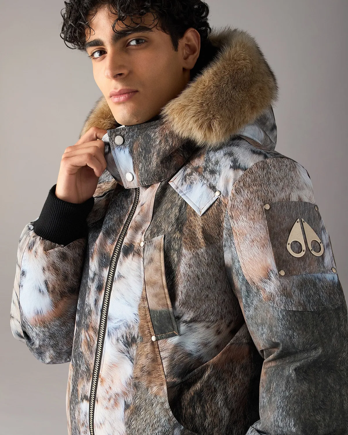 Moose Knuckles Original Ballistic bomber bronze imprimé