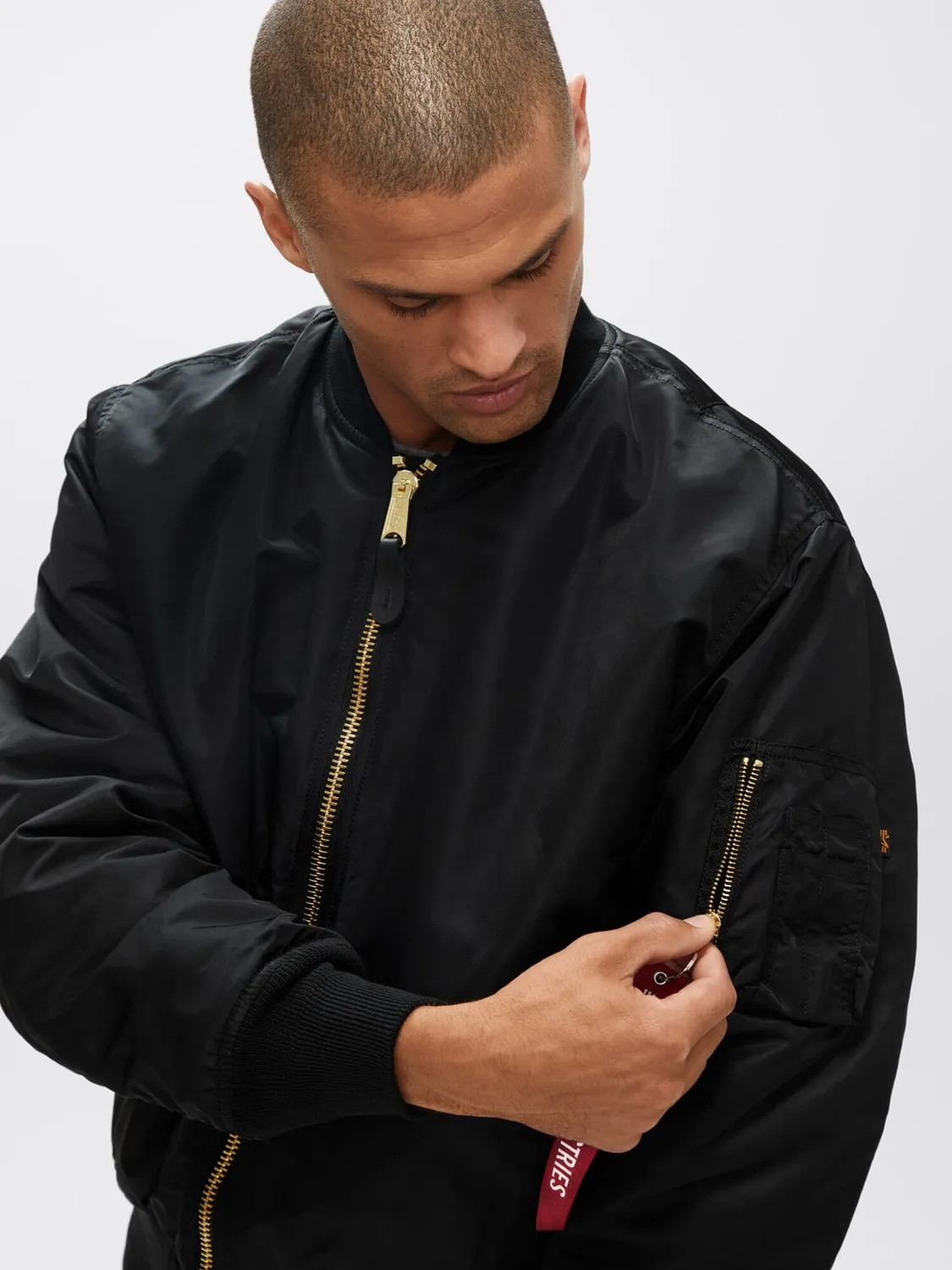 Alpha Industries MA-1 Blood Chit bomber noir réversible