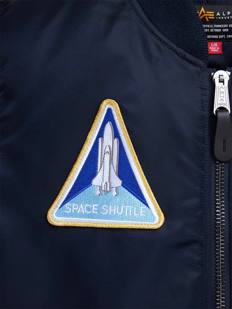 Alpha Industries MA-1 NASA bomber Replica Blue patchs