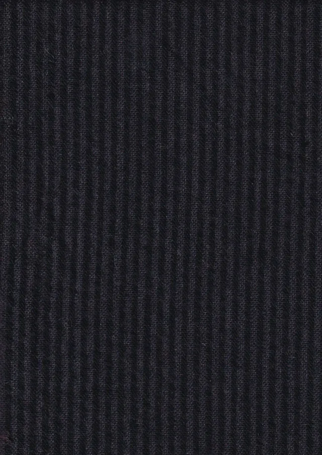 Hollington Seersucker Prune Noire tissu au mètre 5 m laine coton