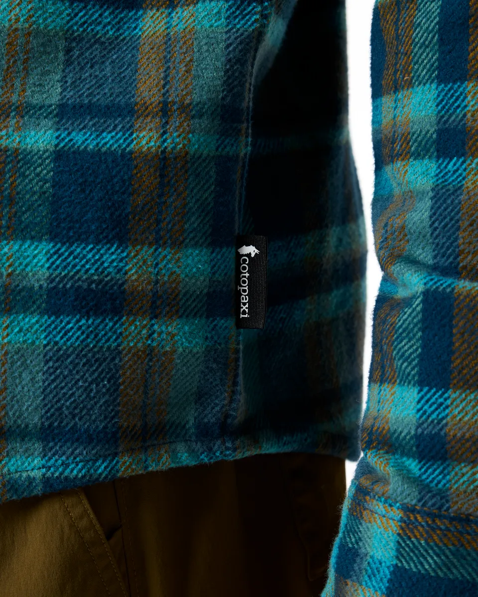 Cotopaxi Mero Organic Flannel chemise homme Indigo Plaid
