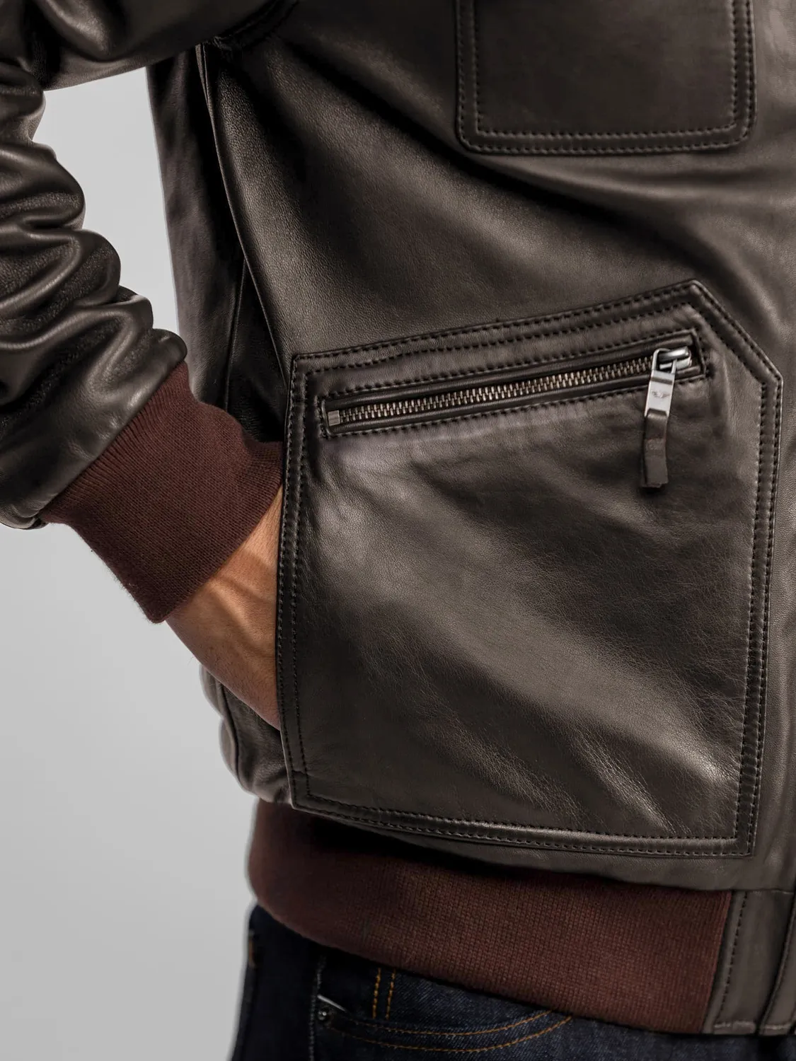 Daytona Boaz blouson aviateur homme noir mouton