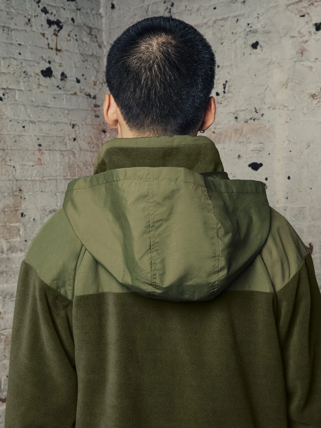 Alpha Industries Mixed Media sweat polaire zip vert foncé