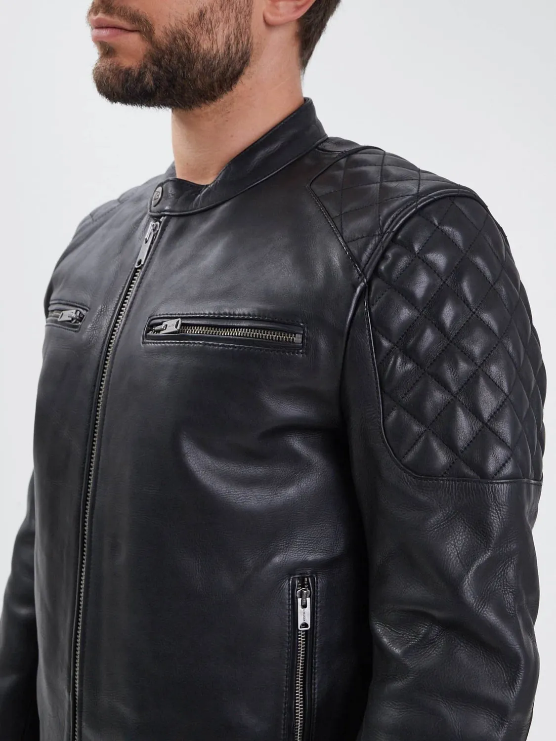 Daytona Cobalt FM-101246 blouson motard homme vachette