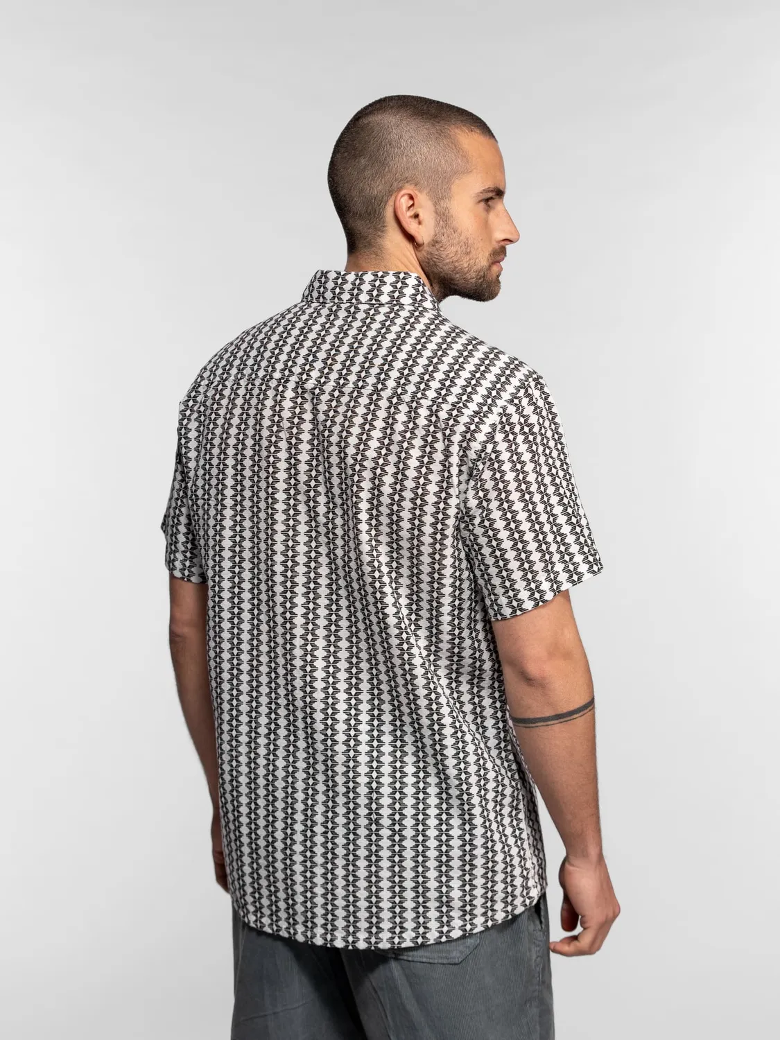 Daytona Polk chemisette motifs coton natural